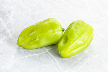 Green raw fresh bell pepper