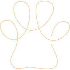 Poster - Monoline Cat Paw