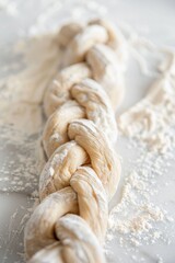 Wall Mural - Braided Pastry with Powdered Sugar,