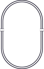 Wall Mural - y2k minimal frames thin line borders, abstract aesthetic arch element illustrated for banners, socia