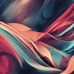 Poster - abstract background with waves