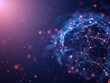 © Naphatson - Abstract digital technology background with glowing circle and particles.