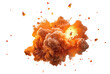© Arcane Imaginarium - A bomb weapon explosion cloud isolated fire burst isolated design element