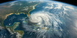 © WD Stock Photos - A powerful hurricane seen from space over the Atlantic