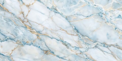 Sticker - Marble texture with white and light blue pattern, marble, texture, background, design, abstract, luxury, elegant, surface, material