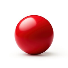 Wall Mural - red ball isolated on white