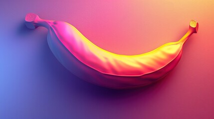 Sticker - Neon Banana in a Colorful World