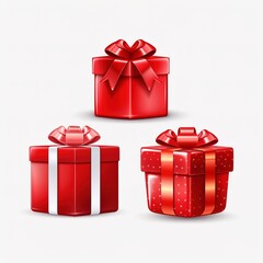 Sticker - red gift box