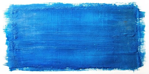 Wall Mural - Rough blue paint brushed boldly across canvas, blue, paint, brush, bold, art, abstract, texture, background, stroke