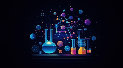 Wall Mural - A vector icon of science