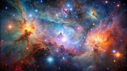 Poster - Journey through stunning images of nebulae and star clusters in the cosmos, celestial, wonders, nebula, star cluster