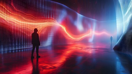 Immersive Neural Network Driven Digital Art Installation with Dynamic Patterns and Visuals