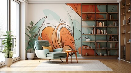 Canvas Print - living room interior