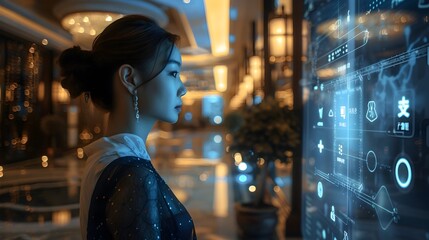 Virtual Concierge Service in Luxury Hotel Utilizing Advanced Communication Tools to Assist Guests