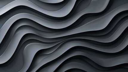Wall Mural - Abstract lines pattern on black gradient background showcasing modern technology.