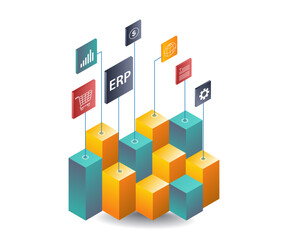 Aufkleber - ERP Systems in Business Network Development
