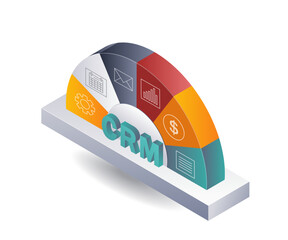 Aufkleber - CRM System Management for Business Growth
