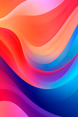 Wall Mural - an abstract background featuring smooth, flowing shapes in a gradient of soft, pastel colors. the de