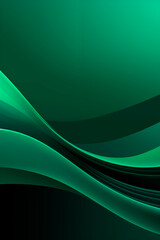 Wall Mural - an abstract background featuring green wavy lines with a smooth gradient. the design is modern and t