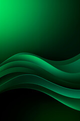 Wall Mural - an abstract background featuring green wavy lines with a smooth gradient. the design is modern and t