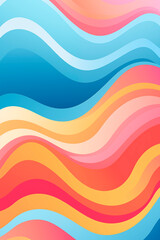 Wall Mural - an abstract background featuring smooth, flowing shapes in a gradient of soft, pastel colors. the de