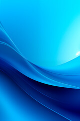 Wall Mural - this abstract image presents a smooth blue gradient background. the light, fluid, and modern design 