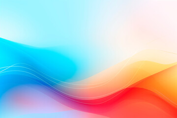 Wall Mural - a fresh and vibrant abstract background featuring a smooth gradient of blue, pink, and orange colors