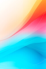 Wall Mural - a fresh and vibrant abstract background featuring a smooth gradient of blue, pink, and orange colors