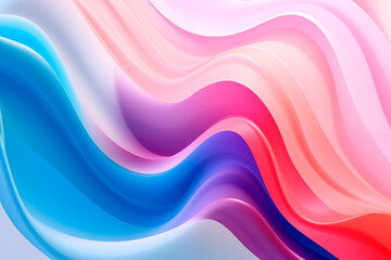 Wall Mural - an abstract background with colorful liquid waves flowing smoothly, creating a vibrant and dynamic g