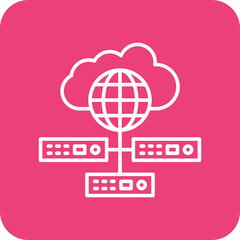 Canvas Print - Network server Icon