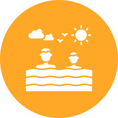 Sticker - Swimming Icon