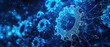 © guruXOX - Abstract gears and network lines in a digital space, symbolizing the intricate workings of AI and software development