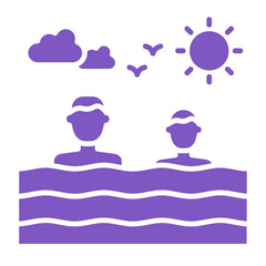 Sticker - Swimming Icon