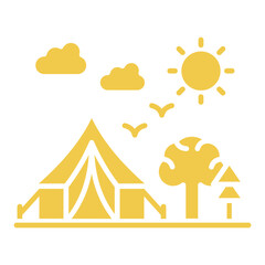 Sticker - Camping Icon