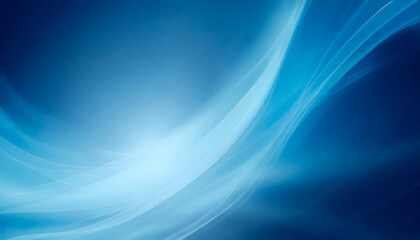 Sticker - smooth blue blurred abstract gradient background. generative ai.