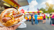 © Meritxell Cid - A hot dog is being held in a person's hand