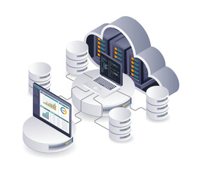 Aufkleber - Professional dashboard for analyzing cloud server database technology