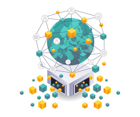 Poster - Global Blockchain Technology Networks in Business Investments
