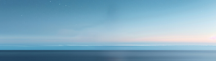 Wall Mural - a beautiful blue sky with a few stars in the background