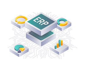 Aufkleber - ERP Network Technology for Business Analysis