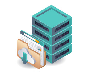 Aufkleber - Computer Data Storage Server for Networks
