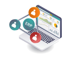 Aufkleber - Business Data Analysis in ERP System Networks