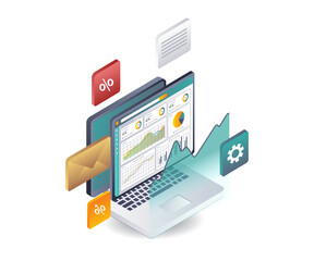 Aufkleber - Analyzing Digital Business Growth with Data Computing
