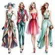 © Bounpaseuth - a variety of fashion figure sketches
