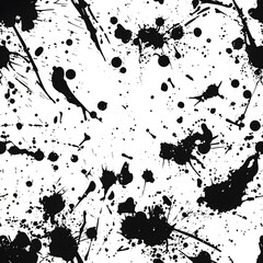 Poster - Abstract ink splatter on transparent background