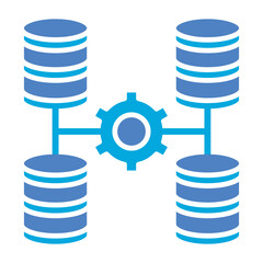 Canvas Print - Database management Icon