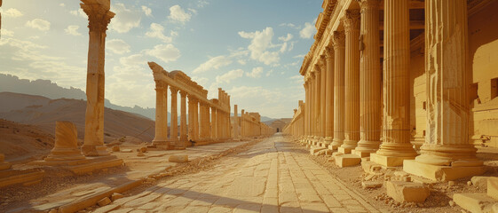 Canvas Print - ancient greek city palmira.