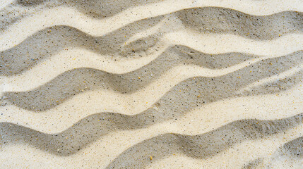 Wall Mural - wavy beach sand texture background top view copy space