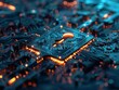 © Arak - A question mark glowing on a futuristic circuit board. The symbol is surrounded by intricate circuitry and glowing orange lights.