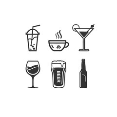 vector icon drinks icon sheet 